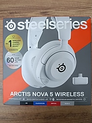 SteelSeries Arctis Nova 5 Beyaz Kablosuz Kulak Üstü Oyuncu Kulaklığı