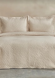 yatak örtüsü seti çift kişilik ekru