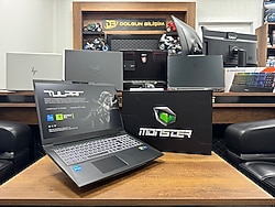 Monster Tulpar T7 V20.6.4 Intel Core i7 13700H 64GB RAM 1TB SSD RTX4060 W11 17.3” FHD 144Hz (İKİNCİ EL)