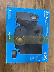 Logitech Z407 2.1 Subwoofer ve Kablolosuz Kontrollü Bluetooth Bilgisayar Hoparlörleri - Siyah