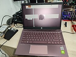 HP Pavilion TPN-Q207 14-CE KOMPLE KASA KLAVYE