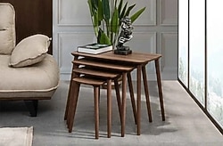 Zigon servis sehpa 4'lü Ahşap