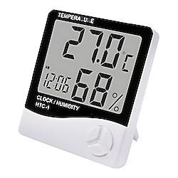 Masaüstü Dijital Termometre Higrometre Sıcaklık Nem Ölçer-ÜCRETSİZ KARGO