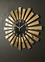 Gold altın aynalı pleksi piyano duvar saati