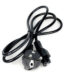 FENGYIDZ IEC 60320 C5 (Yonca tipi) Adaptör Güç Kablosu (EU Tip, Asus, Tohsiba, Sony, HP, DELL vb. laptop adaptörü güç)