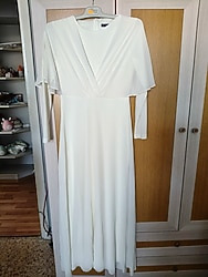 beyaz tesettür abiye