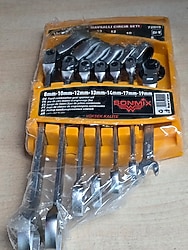 Mafsallı cırcır anahtar takımı sonmix