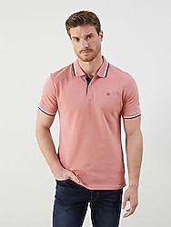 LCWAIKIKI Classic Pembe Polo Yaka Pike Erkek Tişört M BEDEN