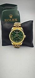 Rolex Day-Date Yeşil Kadran Full Gold Erkek Saat