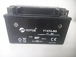 GUYUE 7 AMPER YATAY MOTORSİKLET AKÜSÜ