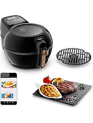 Tefal Actifry & Grill Genius - 1.2 kg Kapasite, 9 Otomatik Menü, Döküm Demir Izgara