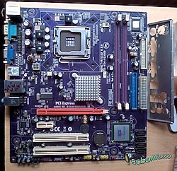 KUSURLU ECS 945GCT-M2 1333 DDR2 775 pin anakart  