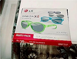 LG 3D Pasif Tv Gözlüğü Tüm 3D TV Modellerinde Çalışır. 