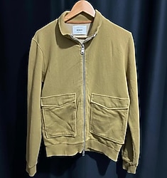 Efsane Vintage Dekker Ceket Hardal Sarısı Ton, Dokulu Kumaş, Cep ve Yaka Detaylı, Orijinal Made in Italy.