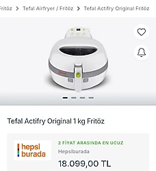 Tefal actfry fritöz