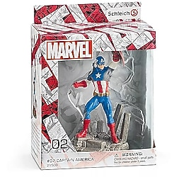 Schleich Marvel Kaptan Amerika Figürü, Schleich Kaptan Amerika Figür, Lisanslı Orijinal Marvel Captain America Figürü
