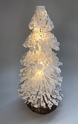 ledli karlı çam ağacı