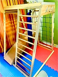 Mentessori ahşap çocuk oyun parkuru