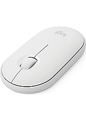 Logitech M350 Pebble Sessiz Kablosuz Kompakt Mouse - Beyaz