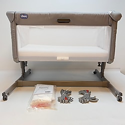 Defolu Chicco Next2Me Dream Evo Anne Yanı Beşik Grey