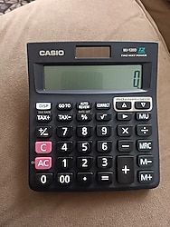 Casio MJ120D Hesap Makinesi orjinal 12 Hane 100 İşlem Tekarr Pilli ve Güneş Enerjili arkadaşlar ürün ihdiyac fazlası ürü