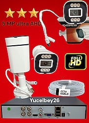 4 kameralı set takım AHD KAMERA GECE GÖRÜŞLÜ RENKLİ NET