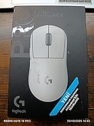 Logitech G Pro X Superlight 2 Lightspeed Kablosuz Siyah Gaming (Oyuncu) Mouse