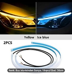 2 parça Far Kaşı (Sarı ve Buz Mavisi Çift Renk)