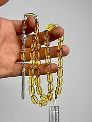 Orijinal Kaya Damla Kehribar Tesbih (Ü.K: 1197)