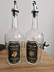 cam şişe yağdanlık