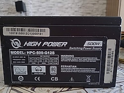 High Power 500W 80+ PSU ( HPC-500-G12S )