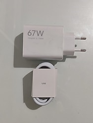 67W Xiaomi Orjinal Turbo Hızlı Şarj Aleti Saniye Saydırmalı 6A Sıfır Set Type C Kablolu "SIFIR ÜRÜN"