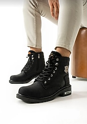 Fermuarlı ve bağcıklı su geçirmez Ortapedik unisex bot 43 numara