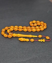 MUHAMMED ERDEN USTA İMZALI SIKMA KEHRİBAR TESBİH