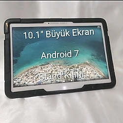 E-Tab 5 Stand Kılıflı Tablet 10.1 inç Büyük Ekran
