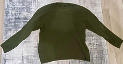 Waffle Örgü Oversize Sweatshirt