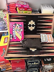 büyük boy kaplama tavla 2 adet angira oyun kağıdı 1tombala