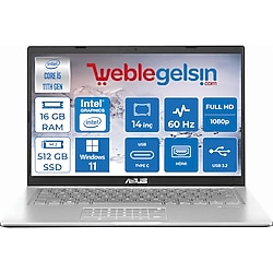 ASUS X415EA-EB573 INTEL I5-1135G7 8GB 512GB SSD 14" IPS FHD