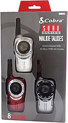Cobra 3 lü telsiz seti 8 Km menzil