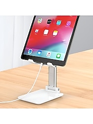 Katlanabilir Teleskopik Masaüstü Telefon & Tablet Tutucu Yeşil Renk | Ayarlanabilir Yükseklik & Açı | Stabil Stand