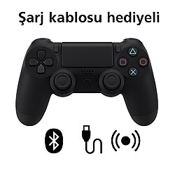 Kablosuz PS4 & PC Gamepad - Şık Tasarım