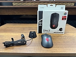 MSI Clutch GM41 LightWeight RGB Şarjlı Makrolu Ergonomik Optik Kablosuz Oyuncu Mouse (İKİNCİ EL)