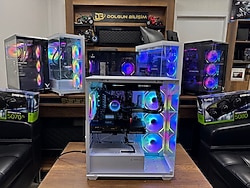 Rampage AMD R5-7500F 32GB 1TB RX9070 16GB Beyaz OEM Oyuncu Kasası