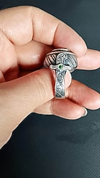 Sıfır Ürün Osman Özpala Usta Gümüş Erkek Yüzük 925 Ayar