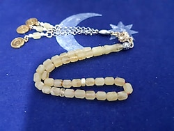 4 parmak mini Damla kehribar tesbih