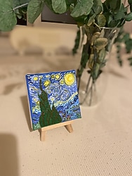 Yıldızlı Gece Van Gogh Yağlı Boya Resim