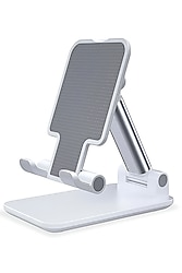 Masaüstü Telefon ve Tablet Tutucu Stand 2 Kademeli Uzunluk Ayarlı Silikon Pedli Kaydırmaz Taban-ÜCRETSİZ KARGO