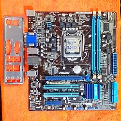 ASUS P7H55-M LX LGA 1156 Socket Anakart ve işlemci+NVMe SSD Destekli(ÜCRETSİZ KARGO)