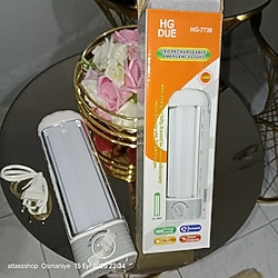 2 #Floresan Görünümlü #Led #Şarjlı #Işıldak Hg-7738 acil durum ışığı Hg Due 34 Led Şarjlı Işıldak Fener.#osmaniye #adana