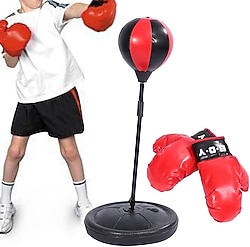 Profesyonel hız armut seti, yetişkinler ve çocuklar için, boks oyunu eldivenleri ve yüksekliği ayarlanabilir destekli